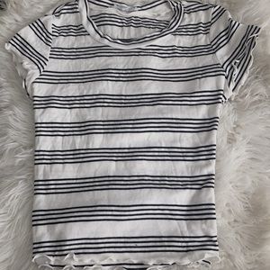 Striped black and white shirt